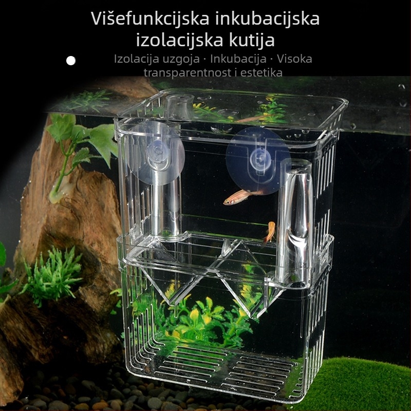 Akrilna inkubacijska kutija za akvarijske ribe – inkubacija i izolacija, različiti stilovi