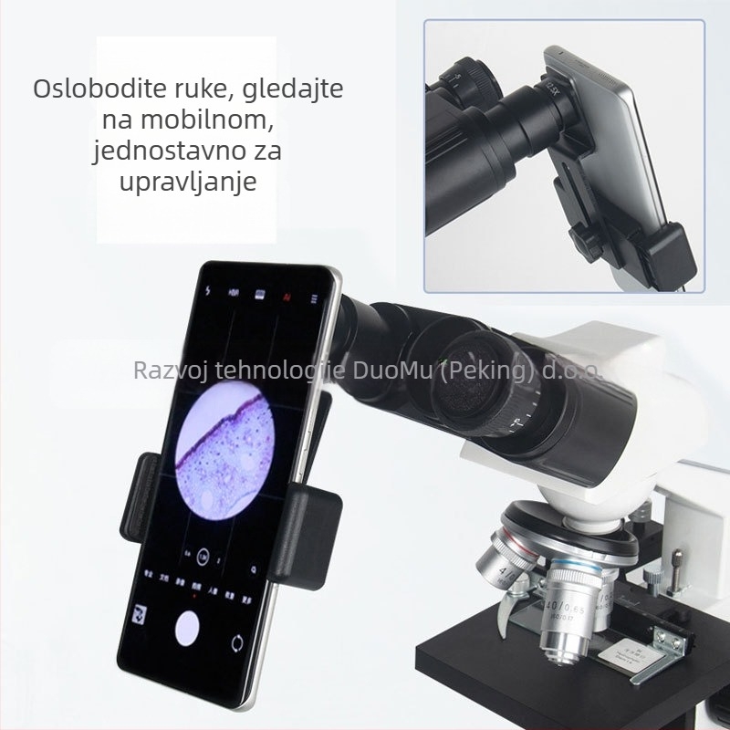 Metalni klip za telefon za mikroskop, 12,5× okular za mikroskopijsko promatranje
