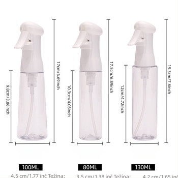 Longxin Alat za kosu – Mini sprej boca s visokim tlakom, finom maglom, 130 ml / 100 ml / 80 ml