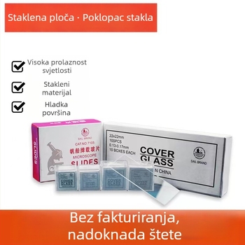 Mikroskopsko staklo za predmet i pokrovno staklo, modeli 7101, 7105, marka Sailboat