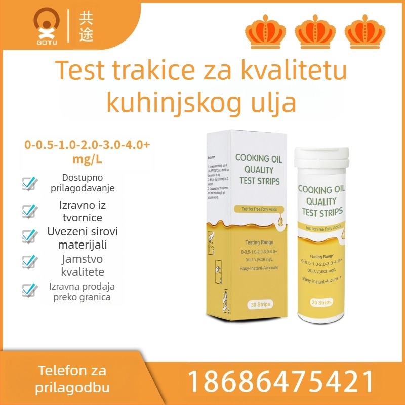 Testna traka za oleinsku kiselinu (PET), 30 traka, oprema za akvarij