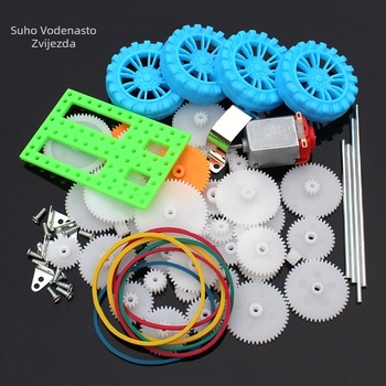 Set zupčanika za kutiju mjenjača za DIY robote – 50 plastičnih zupčanika Mercury