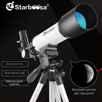 Astronomski teleskop visoke rezolucije, veliko povećanje, model F36050AZM, stativ