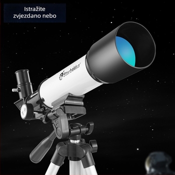 Astronomski teleskop visoke rezolucije, veliko povećanje, model F36050AZM, stativ