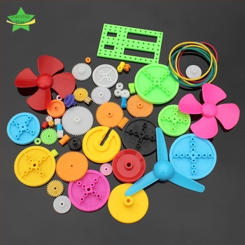 Plastični skup zupčanika za igračke — Thousand Mercury; 55-dijelni skup zupčanika; pakiranje: vrećica; dodatci za DIY modele