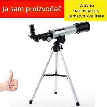 Monokularni astronomski teleskop F36050, 90× povećanje, 50 mm izlazna zjenica, pogodan za učenike