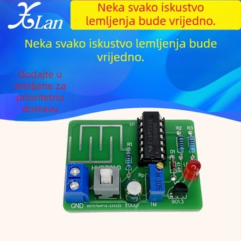 XLAN Lampa s dodirnim senzorom – DIY trening komplet s prekidačem na dodir
