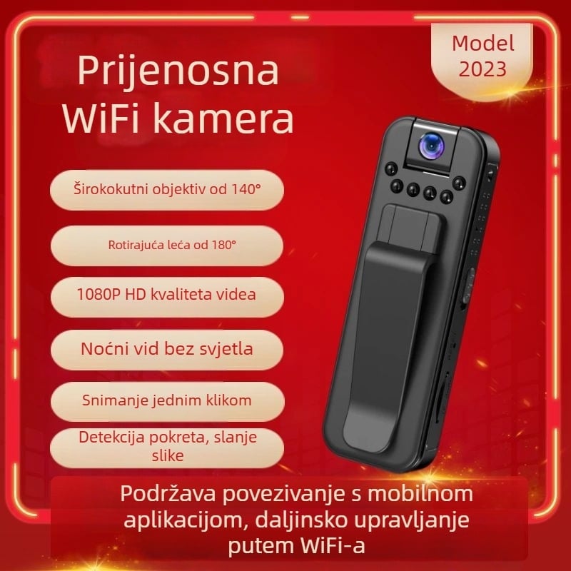 L7WiFi kamera s noćnim vidom i zapisivačem za provođenje zakona, snimanje poslovnih sastanaka