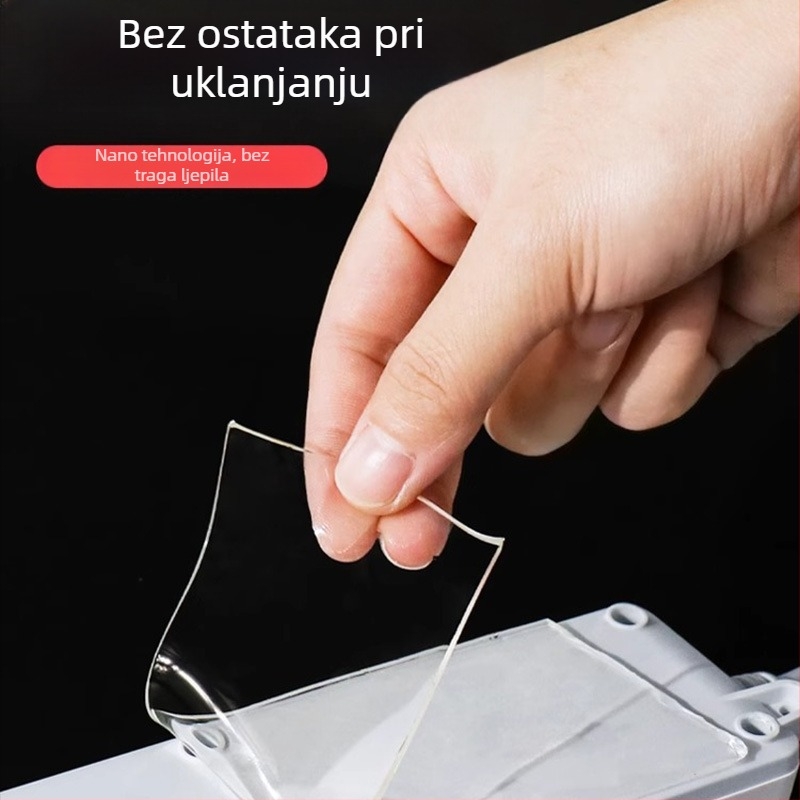 Nano traka (akril) – dvostrano ljepilo za montažu; ponovno upotrebljiva; radi pri normalnoj temperaturi; pogodno za razne skladišne primjene