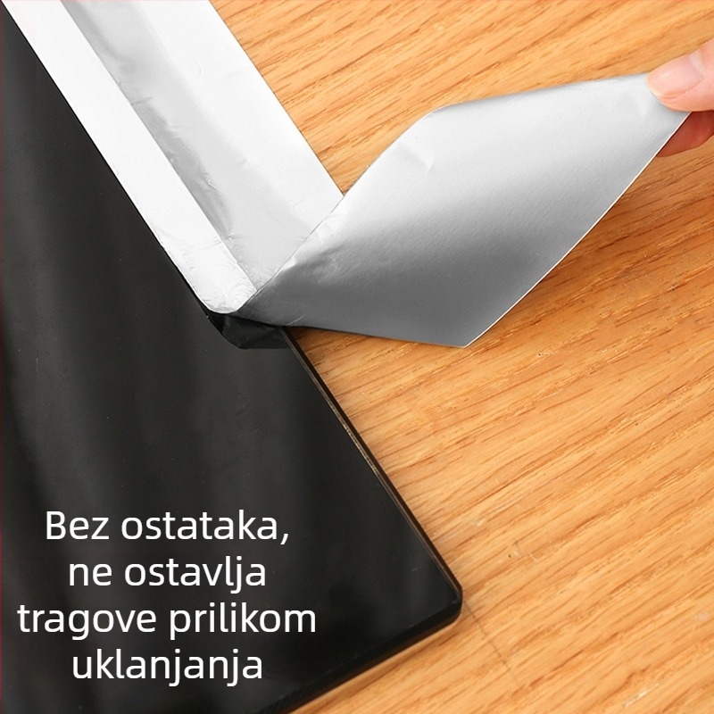 Aluminijska folijska traka visoke temperature, otporna na prljavštinu i toplinska izolacija, vodootporna samoljepljiva traka za spojeve od nehrđajućeg čelika za kuhinjsku ploču i sudoper, protiv plijesni
