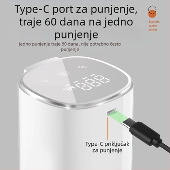 Bačvasta pumpa za vodu s dodirnim zaslonom, model H4, ABS kućište, 5V, 4W