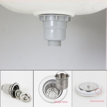 Talea XK158C007 Drenažni sklop za perilicu/lavabo — Materijali: PP, PVC, SUS304; Model: XK158C007; Stil: New chinoiserie