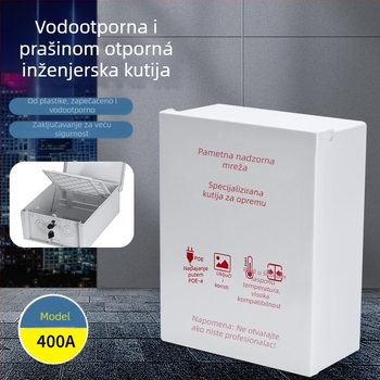 Vanjska zaključavajuća vodootporna kutija za nadzor, plastični preklopni poklopac, za niskonaponske instalacije