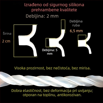 Silikonski zaptivački prstenovi za električni lonac pod pritiskom, prehrambena kvaliteta, veličine 2L–8L