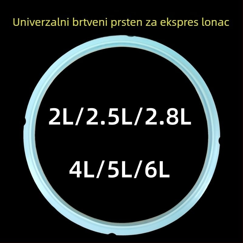 Silikonski zaptivački prstenovi za električni lonac pod pritiskom, prehrambena kvaliteta, veličine 2L–8L
