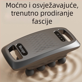 Fascični masazni pištolj za cijelo tijelo s LCD zaslonom, četkasti motor, 6+ glava za masažu, ugrađena baterija 1200–2000 mAh, buka ispod 36 dB