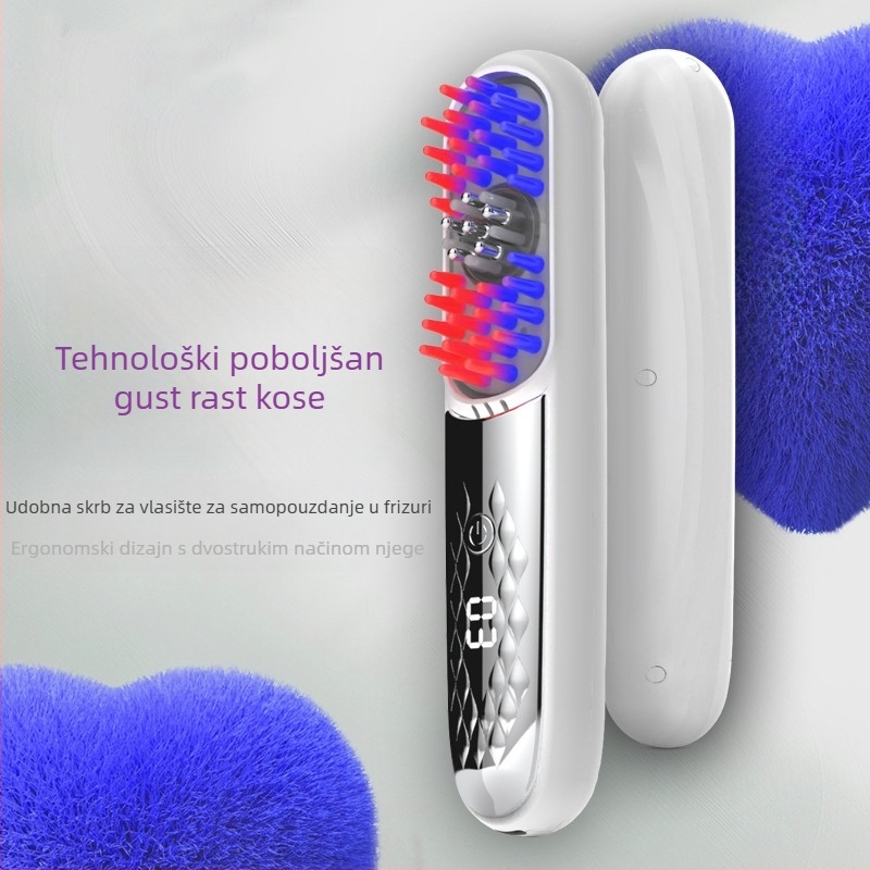 Električna ručna četka za medicinsku njegu vlasišta uz svjetlosnu terapiju, model HF188