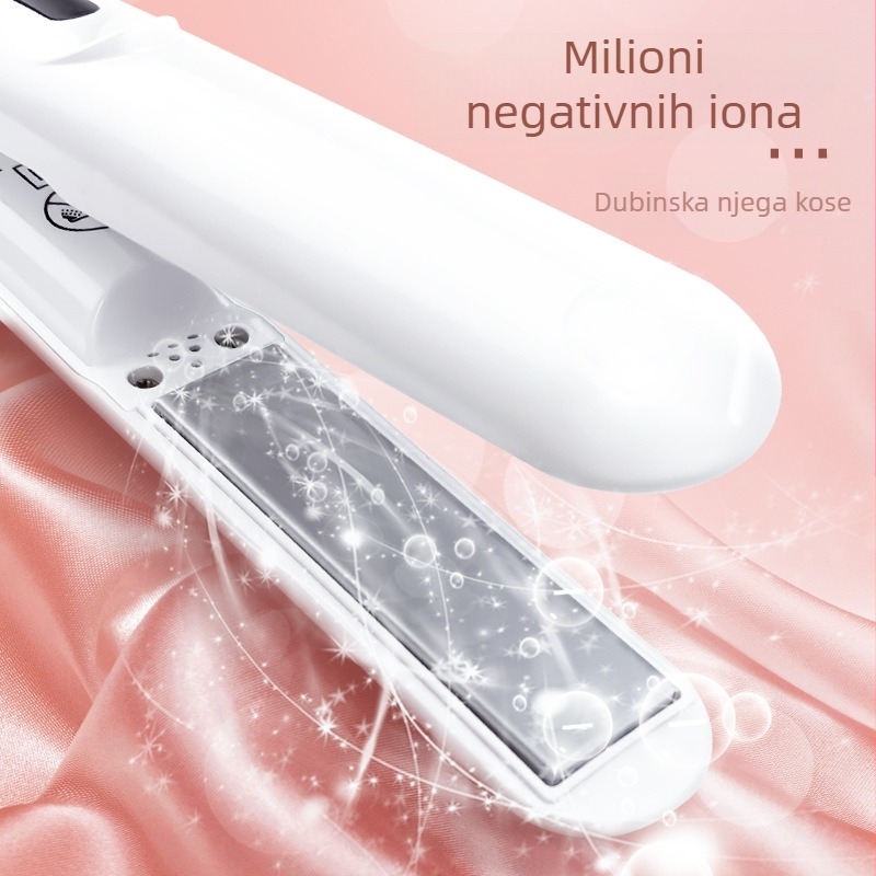 Bežični dvostruko funkcionalni alat za uvijanje i ravnanje kose, turmalin keramijski element grijanja, promjer 16–20 mm, 3 razine temperature, stiliziranje za 1–2 minute