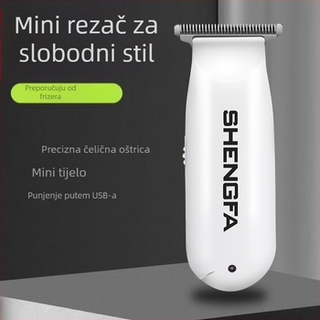 RFCD-3020 mini električni šišač kose za odrasle i djecu, punjiv, oštrice od nehrđajućeg čelika, ugrađena baterija 50–100 mAh, radno vrijeme 0–1 h, buka 36–45 dB