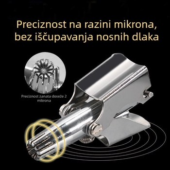Ručni trimer za nosne dlačice – nehrđajući čelik, potpuno vodootvoren za pranje tijela, bez baterije, brijač i trimer nosnih dlačica