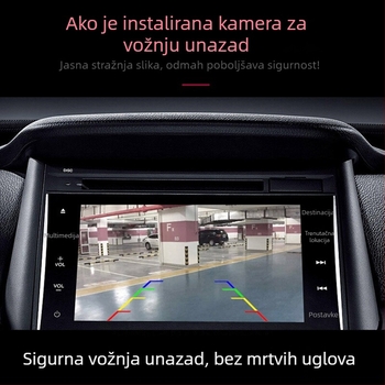 Auto stražnja kamera – 4 LED, 12V, 170° široki kut, 480TVL, NTSC/PAL