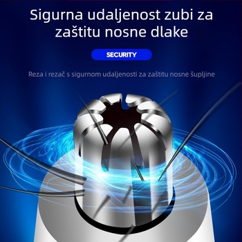 Unisex električni trimer za nos s sigurnim podrezivanjem, ABS kućište, težina 0,06 kg, marka Dazzle Still