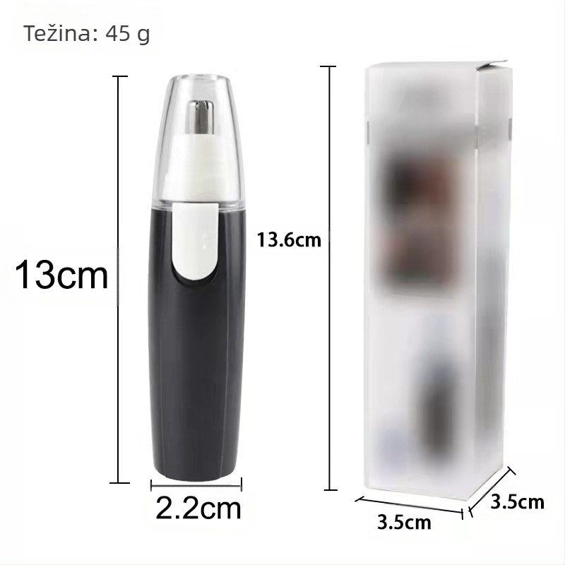 Unisex električni trimer za nos s sigurnim podrezivanjem, ABS kućište, težina 0,06 kg, marka Dazzle Still