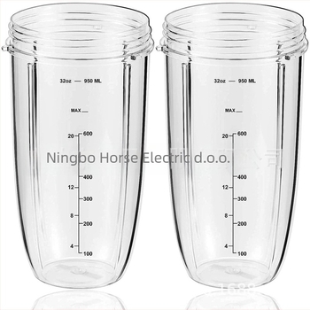 Zamjenska velika čaša za Nutri sokovnik 600W/900W – kapacitet 900 ml (32 oz), s mjernom skalom, model HP-NB-32OZ