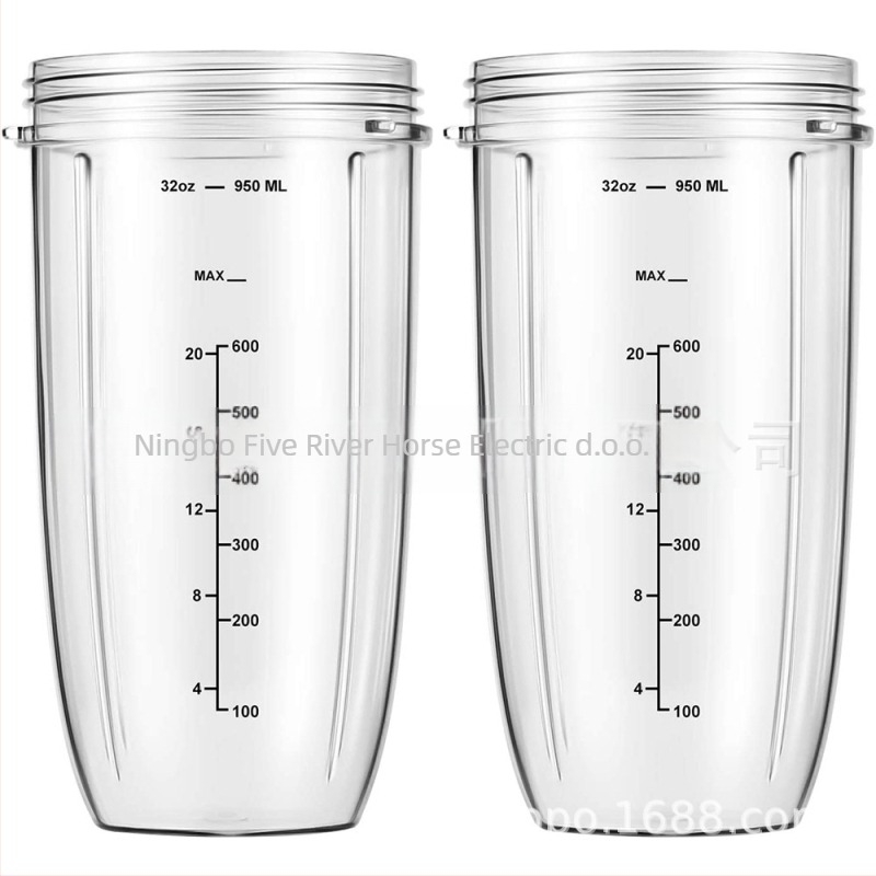 Zamjenska velika čaša za Nutri sokovnik 600W/900W – kapacitet 900 ml (32 oz), s mjernom skalom, model HP-NB-32OZ
