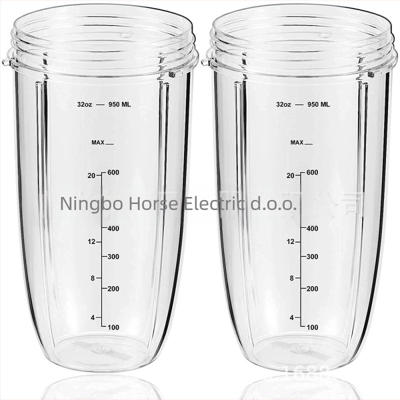 Zamjenska velika čaša za Nutri sokovnik 600W/900W – kapacitet 900 ml (32 oz), s mjernom skalom, model HP-NB-32OZ
