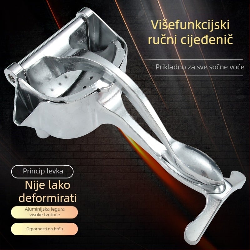 Ručni odšťevivač s višestrukom funkcijom – aluminijski pres za voće i orašaste plodove (2020)