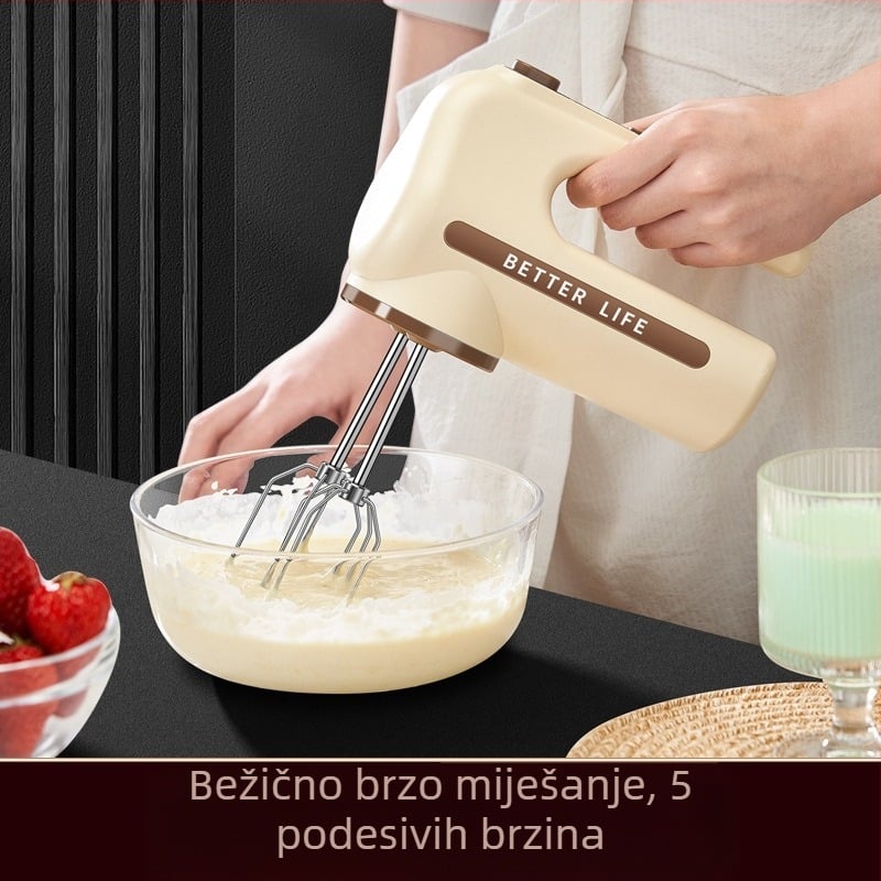 De Platinum Bežični ručni mikser za jaja, s 5 brzina, 150W, do 36V