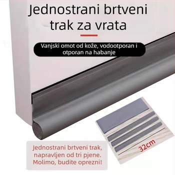 PU brtvilna traka za donji dio vrata – zvučna izolacija, zaštita od prašine i insekata, toplinska izolacija