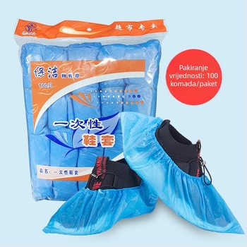 Jednokratne zaštitne navlake za cipele za odrasle, protuklizne, vodootporne od PE plastike, 80 komada u pakiranju