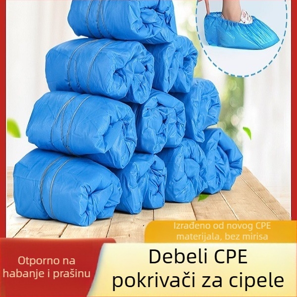 Jednokratne zaštitne navlake za cipele za odrasle, protuklizne, vodootporne od PE plastike, 80 komada u pakiranju