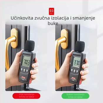 Brtveni trak za prozore i vrata — Kun deli, model 8x10, materijal EAV, brtvljenje protiv prašine