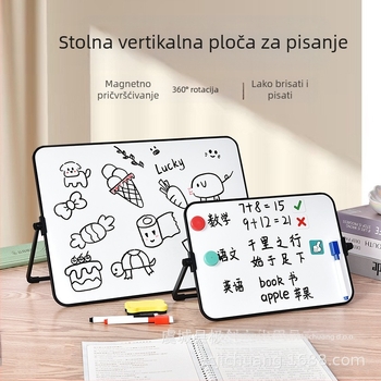 Dvostrana metalna ploča za stolnu upotrebu – plastični okvir