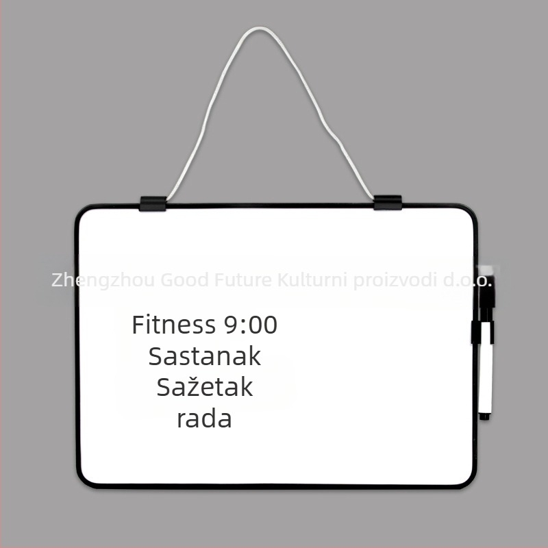 Dvostruka plastična bijela ploča, izbrisiva, ne-magnetna površina za pisanje, prilagođeni nastavnički alat za djecu i učenike