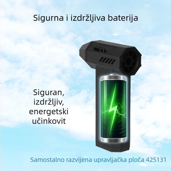Automobilski usisavač s integriranim puhanjem i usisavanjem, tri brzine, prenosni visokobrzinski ventilator