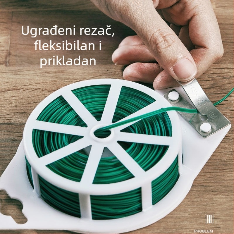 Vrtni kabel za vezivanje s PVC premazom, željezni kabel, debljina 0.7 mm, univerzalna primjena, razred vatrootpornosti 1