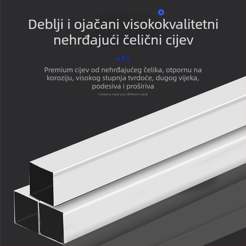 Nerđajući čelični skladišni stalak s podesivim teleskopskim kotačićima za hladnjak i perilicu