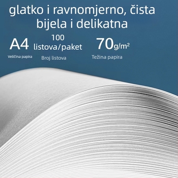 Kopir papir Deli ZQ1001, 70 g/m², 100 listova u paketu, kompatibilan s laserskim pisačem