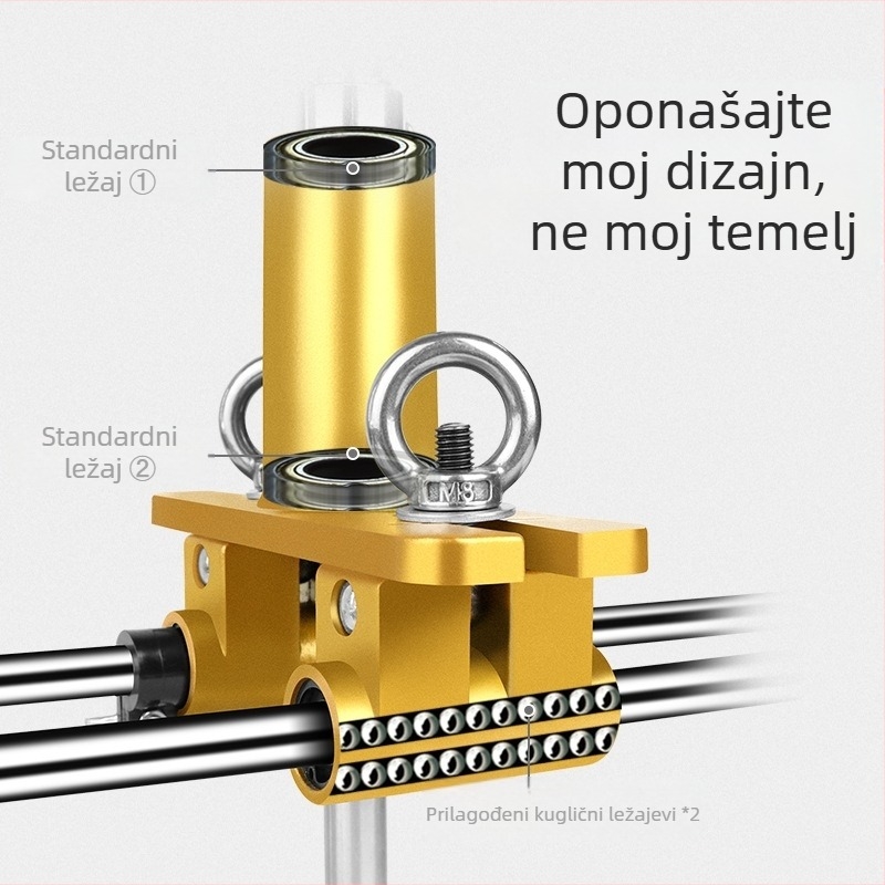 Li Jia Craftsman – serija Wooden door punching, set alata za bušenje rupa u drvenim vratima za ugradnju brave; promjer rezanja 30 mm; duljina oštrice 80 mm; promjer ručice 5 mm