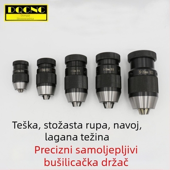 Automatski zatvarački čeljusti skľučovadla za bušilicu ili frezu, model 1-16B16, raspon hvata 1-13/1-16, ugljična čelika, standardni konus, preciznost 0.006