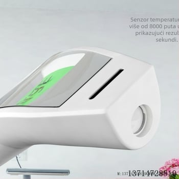 Infracrveni termometar za čelo s mjerenjem u 1 sekundu, pogodan za djecu i odrasle, raspon 32–42,5°C, mogućnost povezivanja s aplikacijom