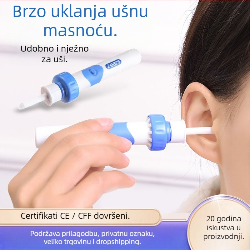 Automatski čistač uha, žlica za uši bez svjetla, ABS materijal, Marka Independent, Pakiranje 120 komada