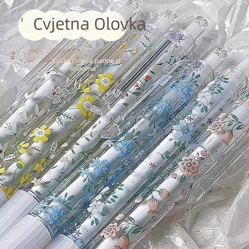 Gel olovka s vrhom od nehrđajućeg čelika, plastično kućište, neizbrisivo