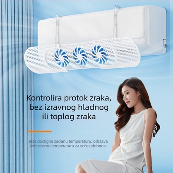 Zidni deflektor zraka za klima uređaj – otporan na vjetar, usmjerava protok zraka bez kondenzacije, štednja energije, minimalistički dizajn, brenda HUGTUNE