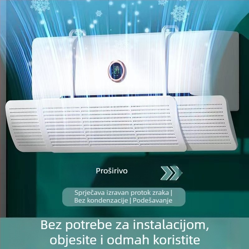 Deflektor zraka za klima uređaj, tri u jedan teleskopskog dizajna, rastezljiv, model SY5414