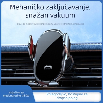 Držač za telefon u automobilu s gravitacijskim pričvršćivanjem na izlaz zraka, trokutasti okvir, univerzalni